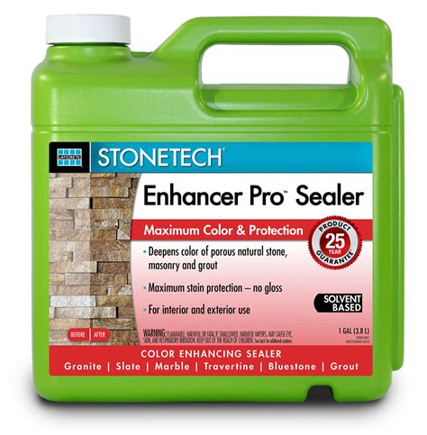 stonetech enhancer pro sealer stone enhancer laticrete