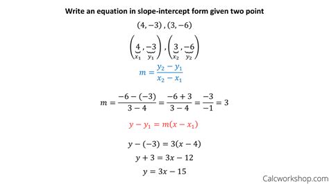 slope intercept form equation   points attending slope intercept form equation