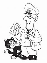 Postman Pat Coloring Pages Drawing Colouring Mail Delivering Color Jess Kids Mailman Print Pictorial Printable Clifton Bulk Drawings Sweet Getdrawings sketch template