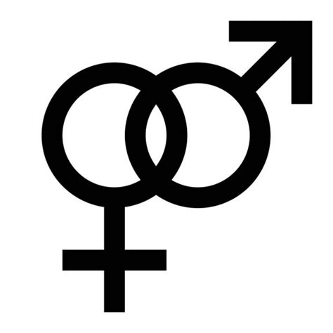 gender icon trendy flat style white background gender symbol your