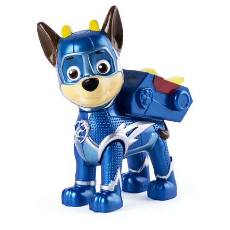 paw patrol mighty pups super paws chase figure  transforming