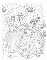 Coloring Nutcracker Ballet Pages Ballerina Dance Christmas Kids Colouring Barbie Sheets Dancers Printables Adults Book Coloriage Young Printable Adult Clipart sketch template