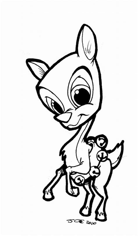 reindeer coloring page  kids animal place