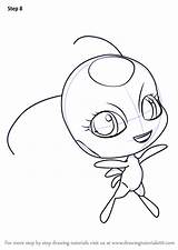 Ladybug Drawing Step Miraculous Kwami Tikki Draw Tutorials Drawings Paintingvalley Cartoon Drawingtutorials101 sketch template