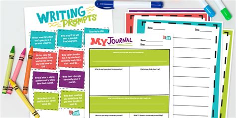 printable journal pages   kids capture  time  history