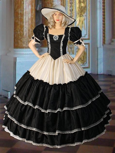 civil war era wide dress ball gown with wide handmade from taffeta
