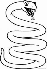 Coloring Pages Snake Printable Cobra Coiled 1024 sketch template