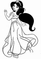 Jasmine Jasmin Aladdin Colouring Prinzessin Pampekids Coloringtop Malvorlage Familyfriendlywork Cartoons sketch template