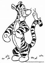 Tigger Coloring Pages Print Tiger sketch template