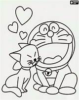 Doraemon Coloring Characters Pages Gambar Character sketch template