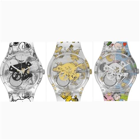 swatch   swatch  peanuts snoopy  versions wristwatch limited