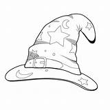Hat Wizard Drawing Behance Illustration Paintingvalley Getdrawings Illustrator Outlines Making sketch template