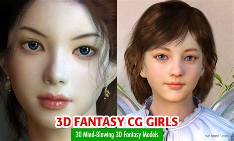25 Incredible 3d Fantasy Girl Characters And Game Models