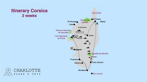 charlotte plans  trip road trip corsica  itineraries   ultimate corsica