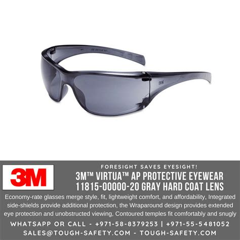 3m 11815 virtua ap protective goggles gray hard coat lens 3m ppe supplier