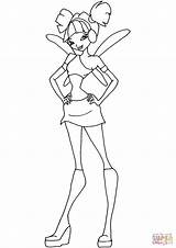 Winx Musa Club Coloring Pages Drawing Printable Original Categories sketch template