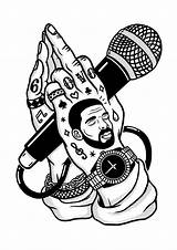 Drake Colorear Marvin Homies Rappers Rohlmann Tatuagem Sugoi Swags Xxxtentacion Projections Gott Malbuch Pinup Libro Toda Tupac Especie Dragón Diseños sketch template