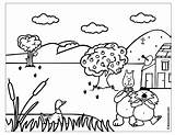 Coloring Outside Pages Outdoors Sheet Popular Book Coloringhome sketch template