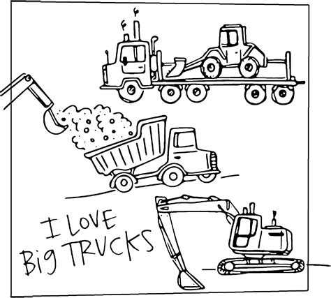 printable big truck coloring pages