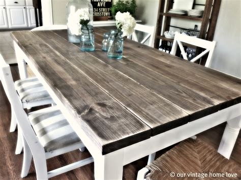 vintage home love dining room table tutorial