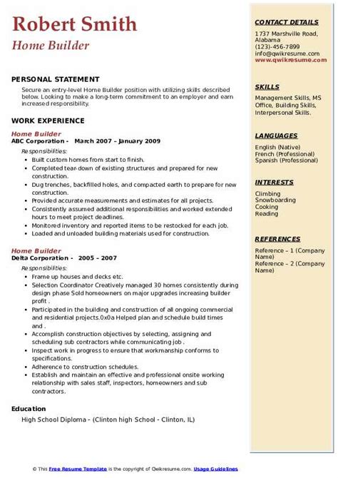 resume builder