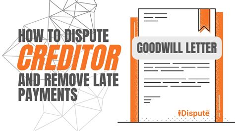 dispute creditor remove late payments  certified mail