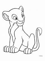 Nala Simba Coloring Pages Getcolorings sketch template