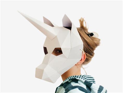 kids unicorn diy paper mask template paper animals unicorn mask