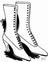 Scarpe Ausmalbilder Zapatos Schuhe Damenschuhe Supercoloring Ausmalbild Kategorien sketch template