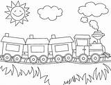 Eisenbahn Zum Zug Malvorlage Waggons Kostenlose Ausmalbild Grundschule sketch template