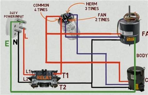 wiring diagram  dual run capacitor wiring flow