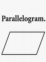 Parallelogram Parallel Sides Rhombus Drawing Opposite sketch template