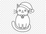 Cat Pages Christmas Coloring Drawing Easy Cats Draw Drawings Middle Paintingvalley sketch template