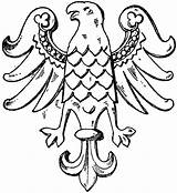 Eagle Heraldic Etc Clipart Romanesque Original sketch template