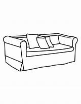 Couch Coloring Furniture Pages Clipart Cliparts Colouring Comfy Big Popular Sheet Library Printable Books Studio sketch template