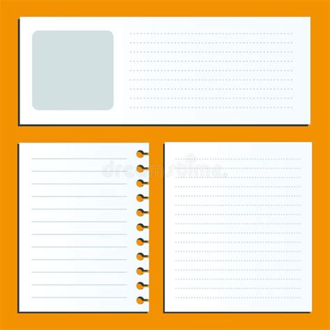 pages   text stock vector illustration  notepaper