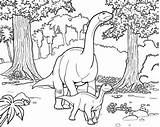 Dinosaur Coloring Jurassic Herbivore Prehistoric Jungle Extinct Dinosaurs Fossil Sketch Getdrawings Wordsearch sketch template