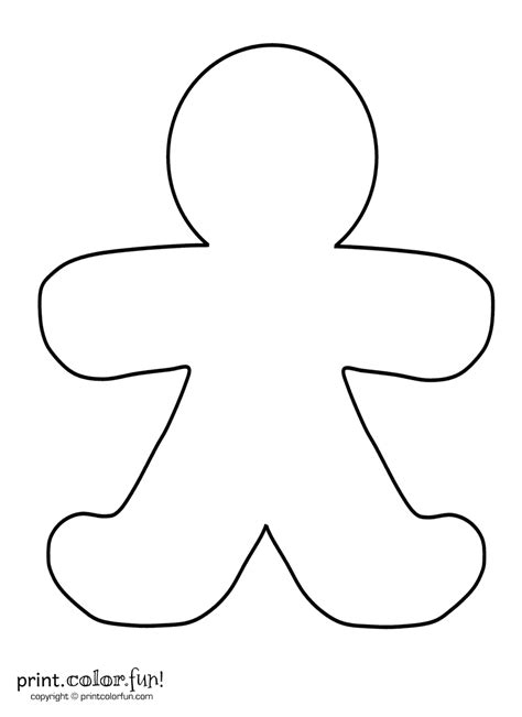 pinellen   printables gingerbread man coloring page