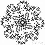 Mandala Coloring Pages Henna Color Transparent Mandalas Rosemary Jewels Octopus Printable Large Tentacles Drawing Print Dot Easy Version Colouring Books sketch template