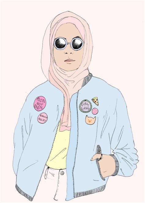 hijab girl drawing tumblr