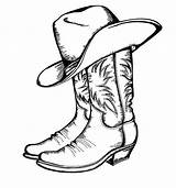 Hat Cowgirl Drawing Cowboy Coloring Clipartmag sketch template