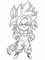 Coloring Goten Pages Saiyan Super Printable Color Recommended sketch template