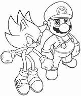 Sonic Coloring Pages Mario Boys Printable Cool2bkids Via sketch template