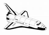Navette Spatiale Spaceship Colorier Shuttle Coloriages Nasa Transporte sketch template