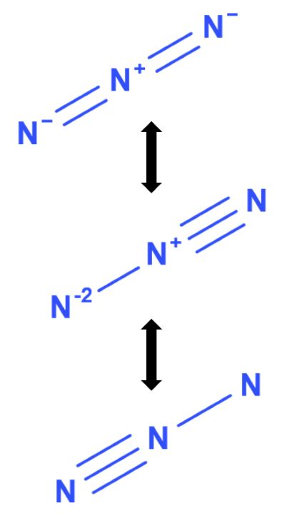 how do you find the bond order of hn3 and n3 utilizing resonance