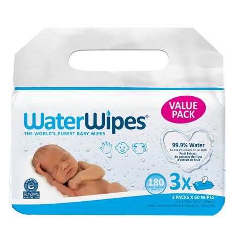 waterwipes unscented baby wipes sensitive  newborn skin  packs  wipes buy