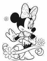 Minnie Mouse Coloring Pages Disney Mickey Kids Da Book Birthday Baby Wonder sketch template