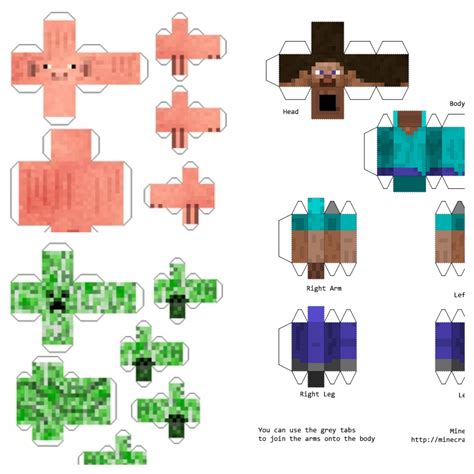 printable minecraft origami origami