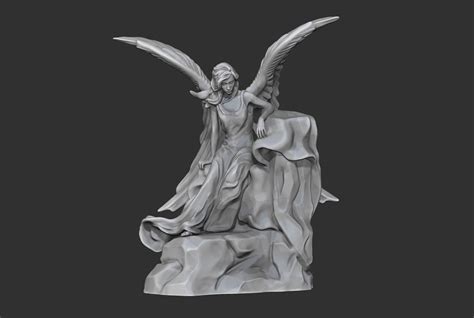 3d print model angel angel sculpture cgtrader