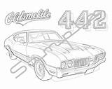 Coloring Oldsmobile Cutlass Pages Template sketch template